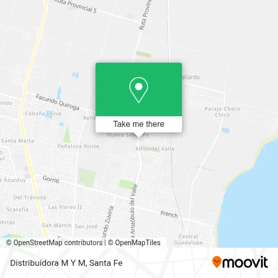 Distribuidora M Y M map