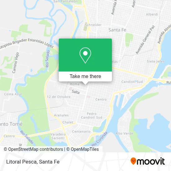 Litoral Pesca map