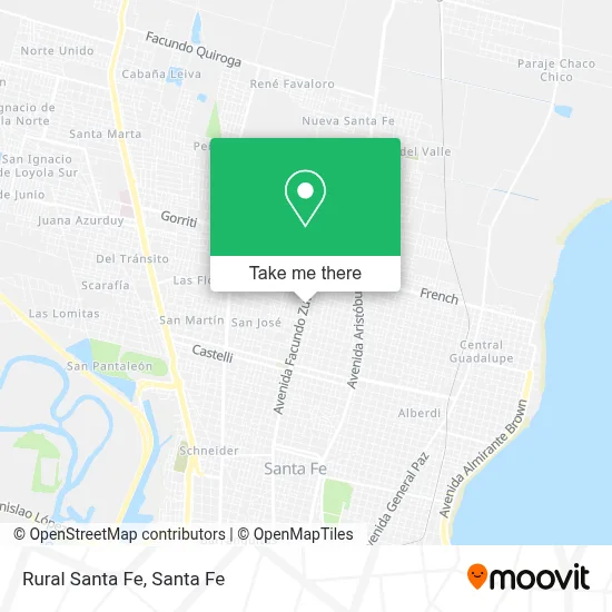 Rural Santa Fe map
