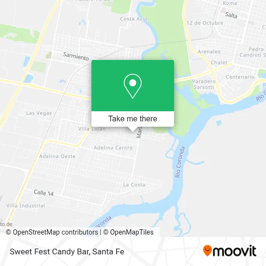 Sweet Fest Candy Bar map