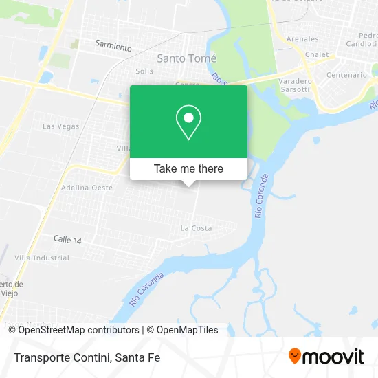 Transporte Contini map