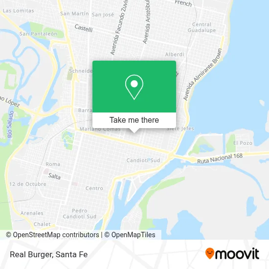 Real Burger map