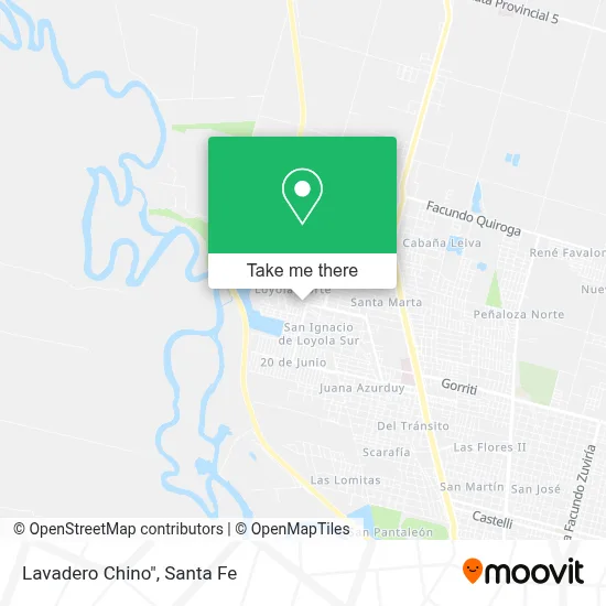 Lavadero Chino" map