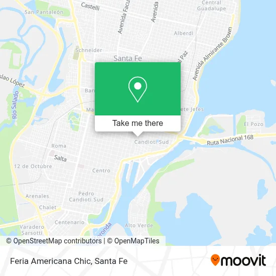 Feria Americana Chic map