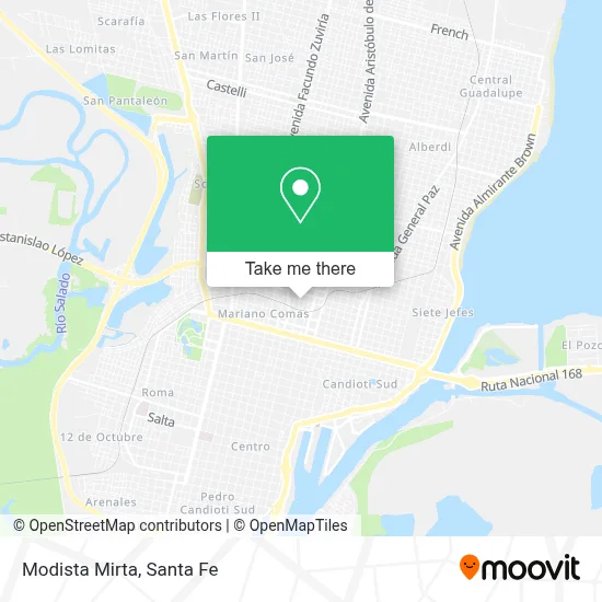 Modista Mirta map
