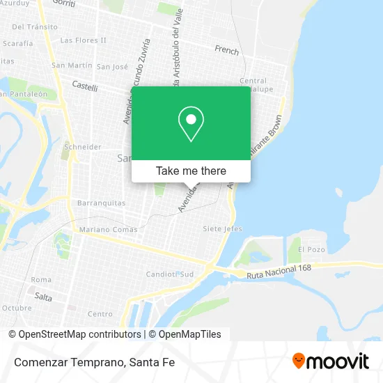 Comenzar Temprano map