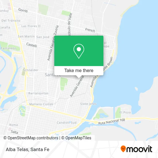 Alba Telas map