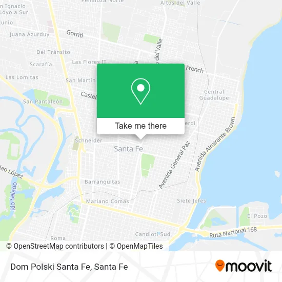 Dom Polski Santa Fe map