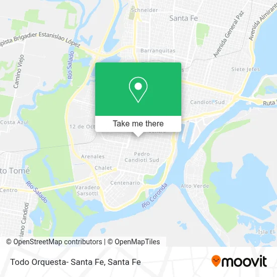 Todo Orquesta- Santa Fe map