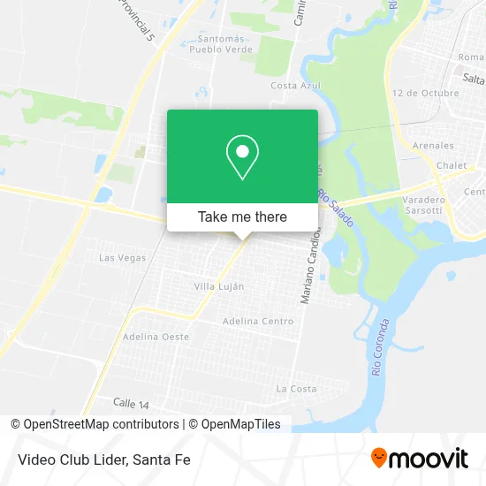Video Club Lider map