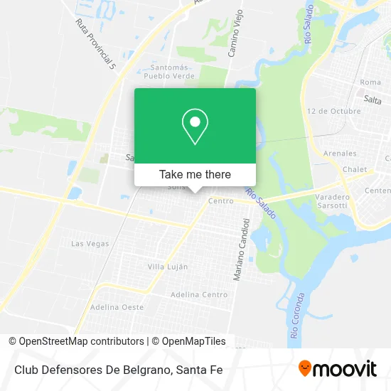 Club Defensores De Belgrano map