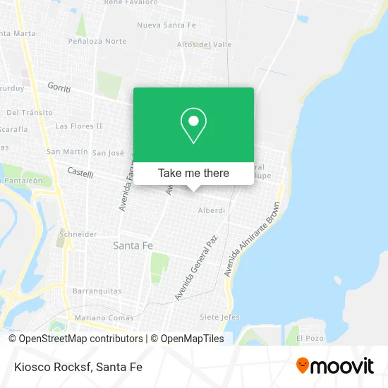 Kiosco Rocksf map