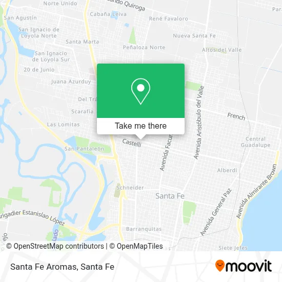 Santa Fe Aromas map