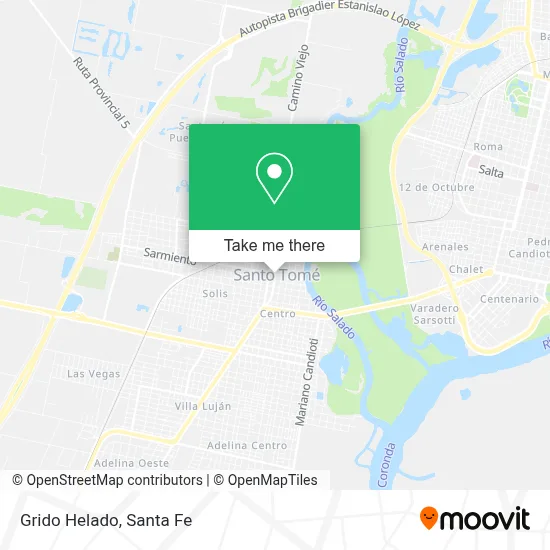 Grido Helado map