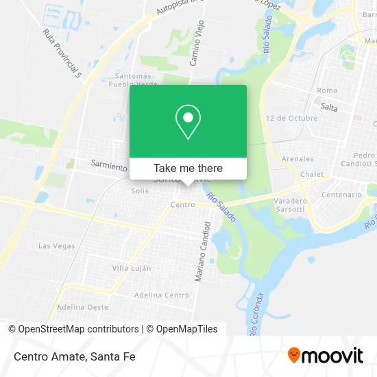 Centro Amate map