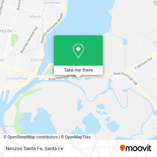 Neozoo Santa Fe map