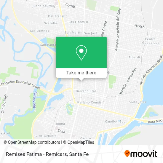 Remises Fatima - Remicars map