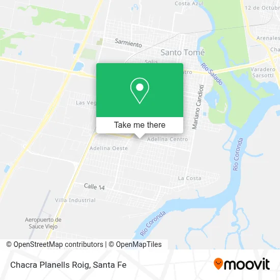Chacra Planells Roig map