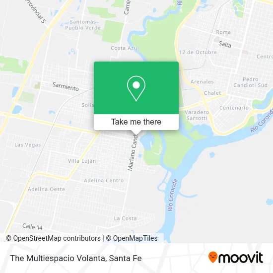 The Multiespacio Volanta map