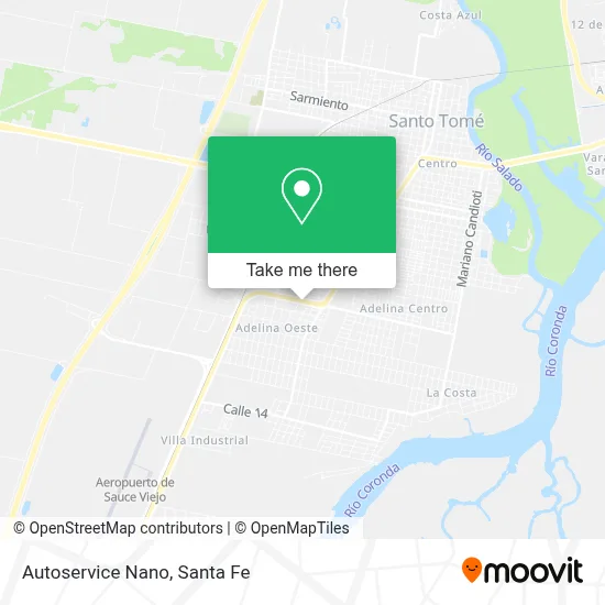 Autoservice Nano map