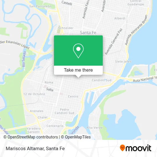 Mariscos Altamar map