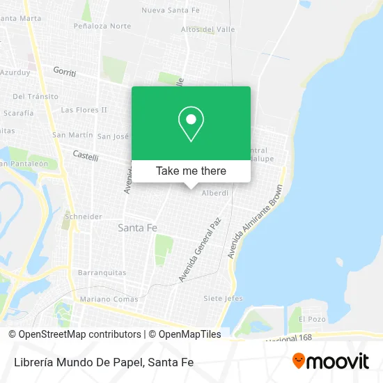 Librería Mundo De Papel map