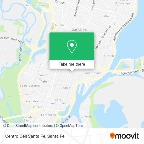 Centro Cell Santa Fe map