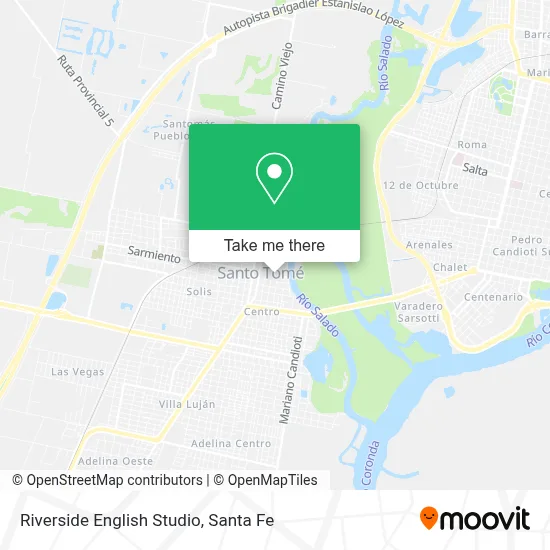 Riverside English Studio map