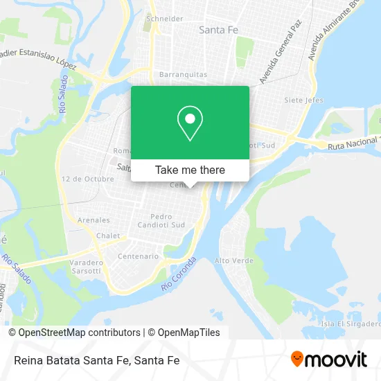 Reina Batata Santa Fe map
