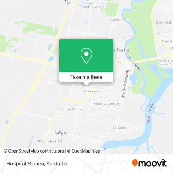 Hospital Samco map