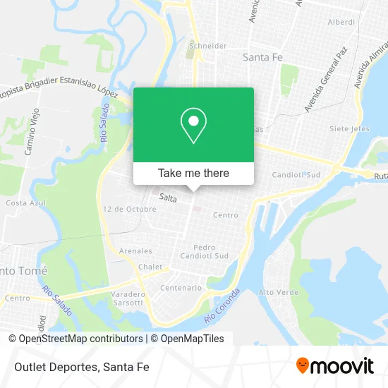 Outlet Deportes map