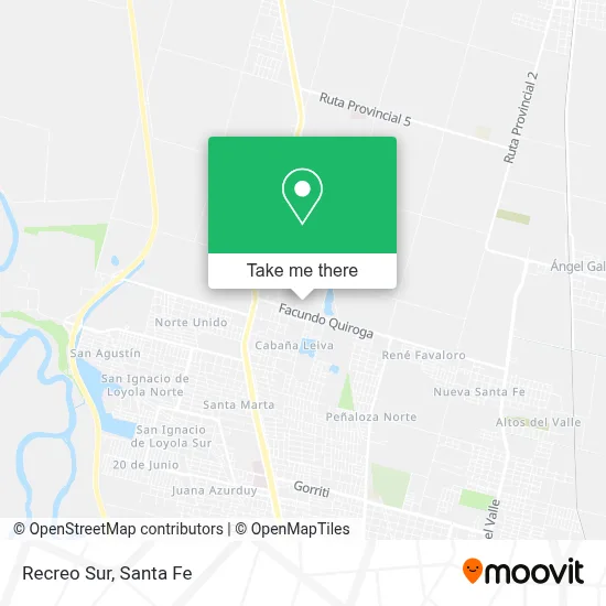 Recreo Sur map