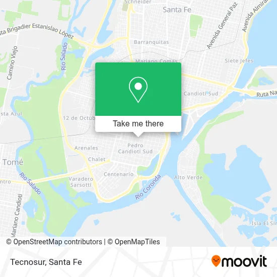 Tecnosur map