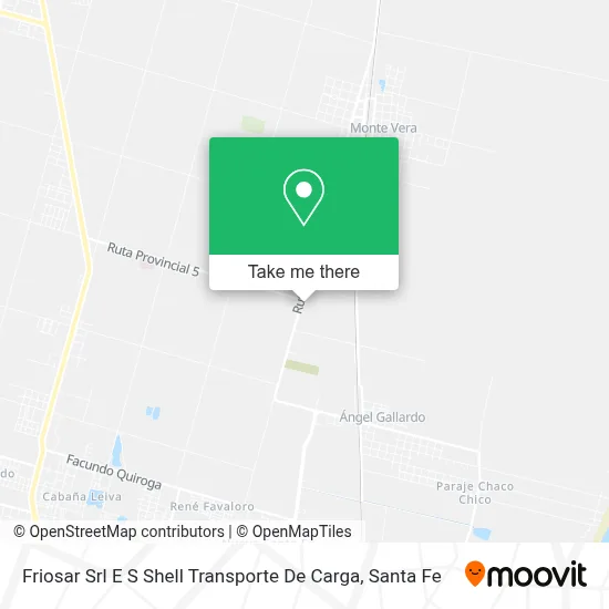 Friosar Srl E S Shell Transporte De Carga map