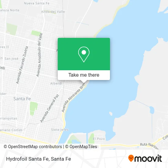 Hydrofoil Santa Fe map
