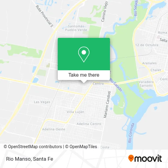 Rio Manso map
