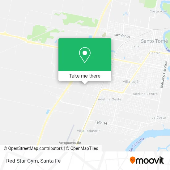 Red Star Gym map
