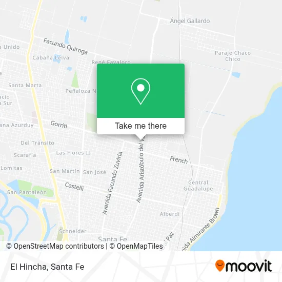 El Hincha map