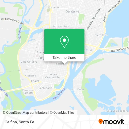 Celfina map