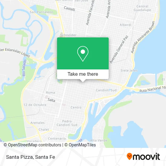 Santa Pizza map