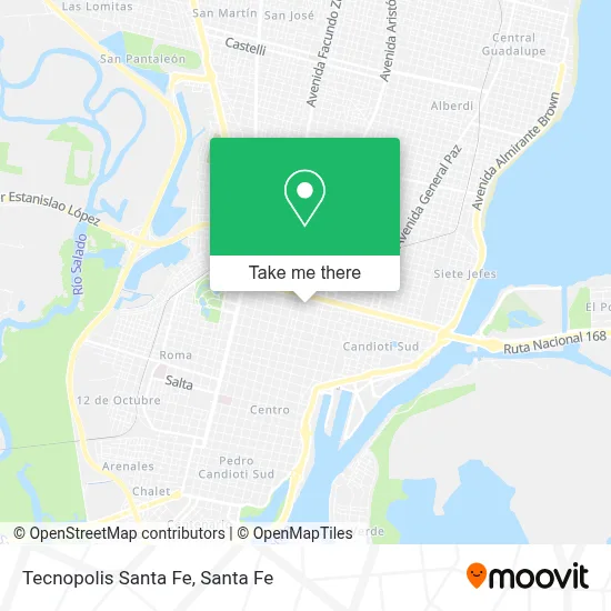 Tecnopolis Santa Fe map
