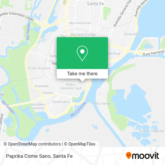 Paprika Come Sano map