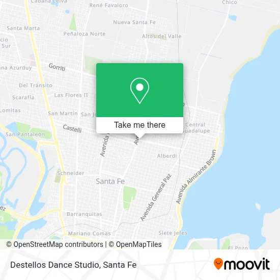 Destellos Dance Studio map