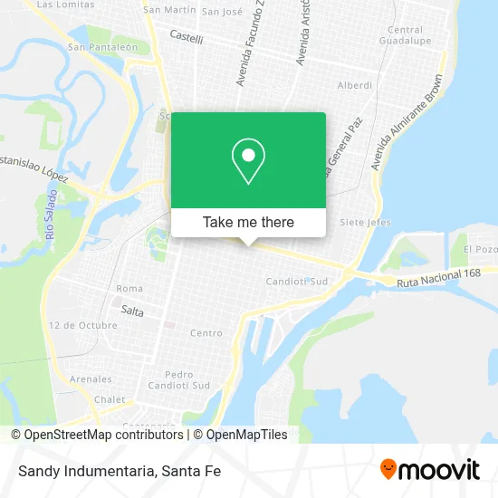 Sandy Indumentaria map