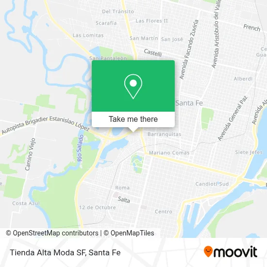 Tienda Alta Moda SF map