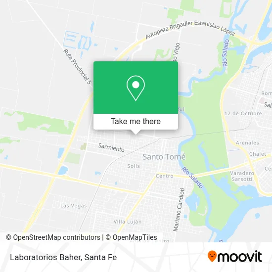 Laboratorios Baher map