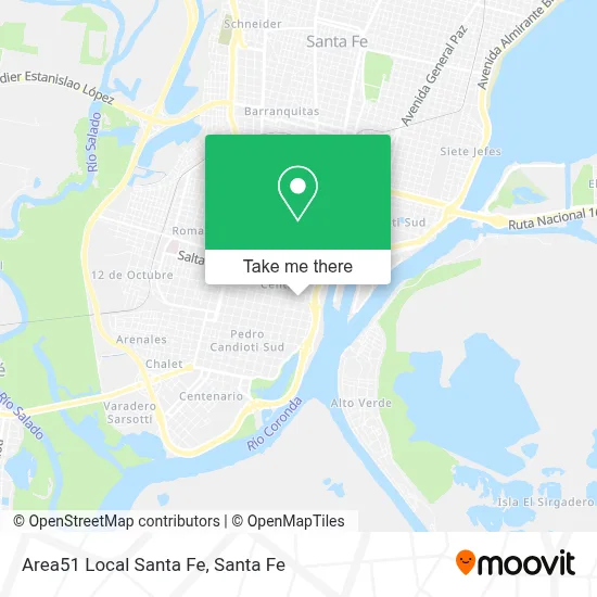 Area51 Local Santa Fe map