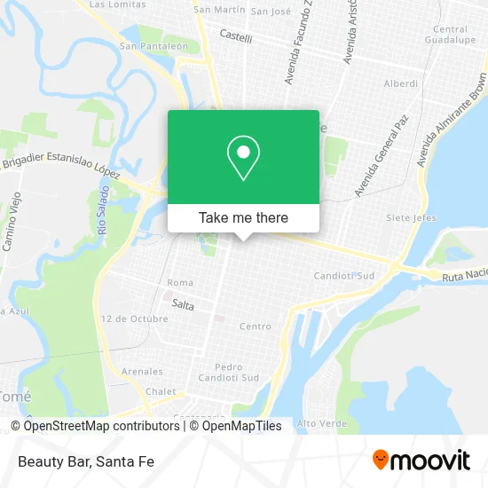 Beauty Bar map