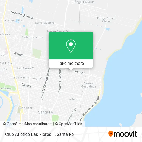 Club Atletico Las Flores II map