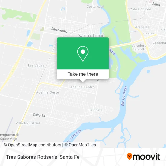 Tres Sabores Rotisería map